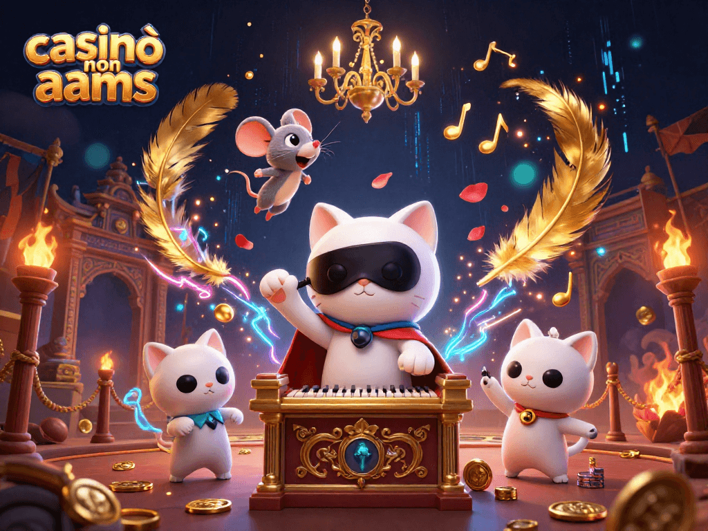Gioca nei casinò non aams con il misterioso gatto bianco mascherato al suo organo e acrobazie eccezionali.