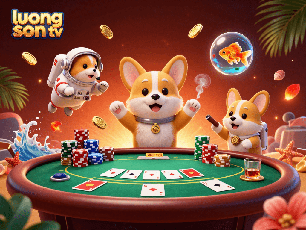 Engage with the thrilling world of online gaming with luong son tv featuring vibrant casino elements and characters.
