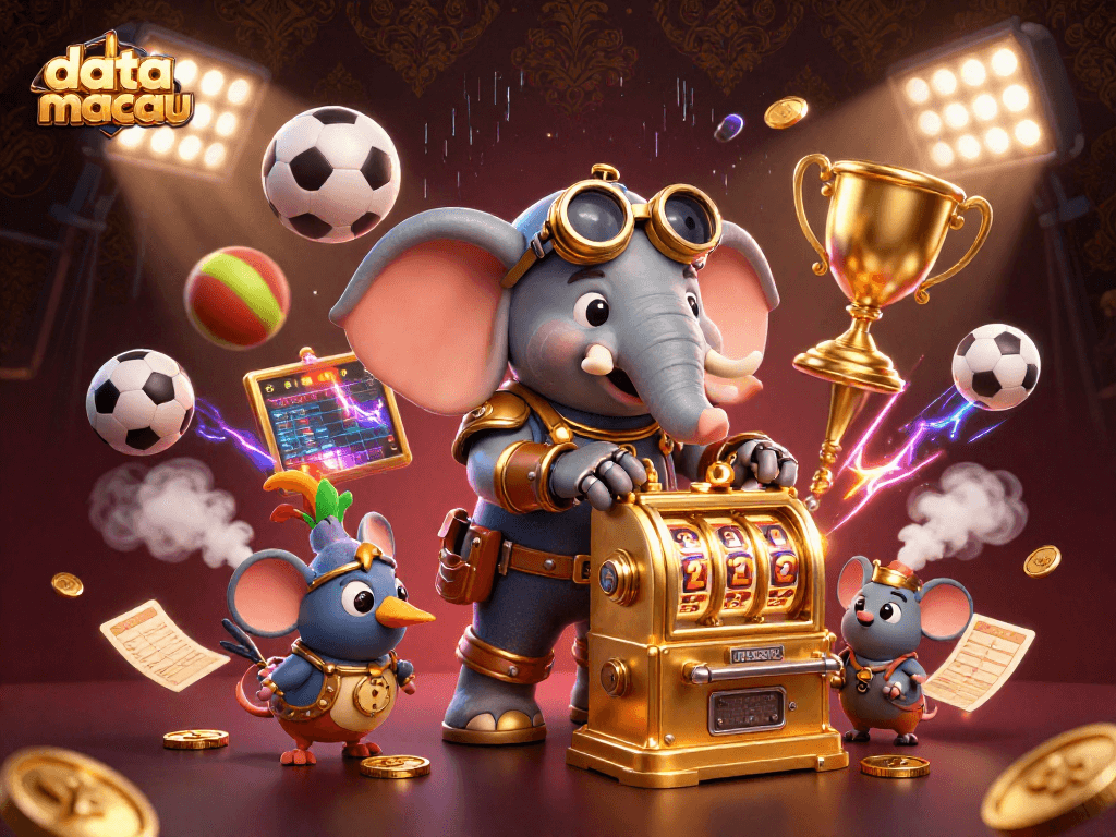 Mengoperasikan mesin slot emas, data macau menampilkan teknik steampunk yang menarik perhatian dan elemen perjudian