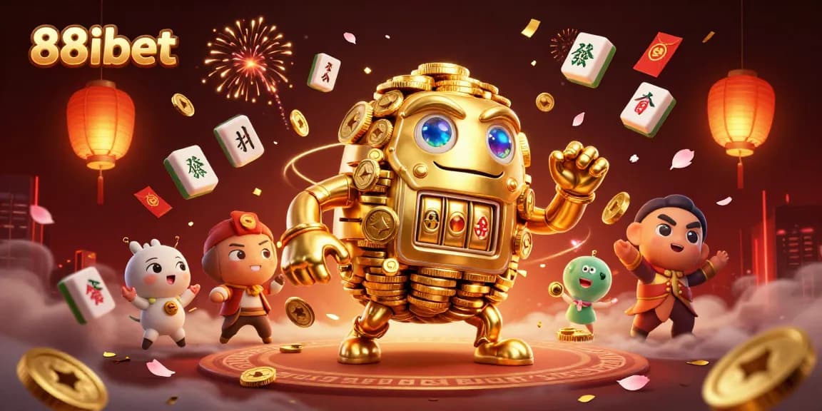 Experience thrilling slots action at 88ibet with dazzling jackpot symbols and golden golem animation.