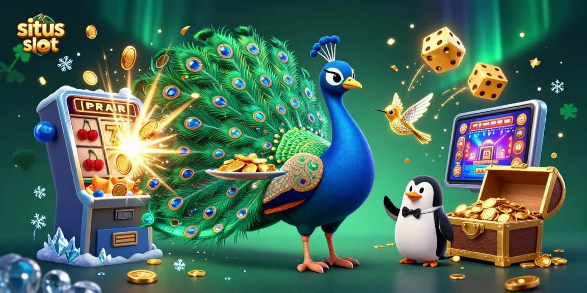 Menangkan permainan di situs slot dengan ilustrasi slot 3D menakjubkan yang penuh warna dan energi.