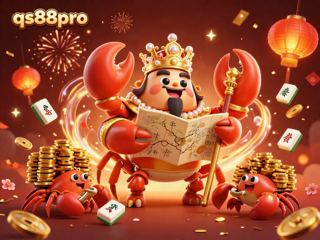 Experience thrilling gaming action with qs88pro in a vibrant, lavish casino scene.