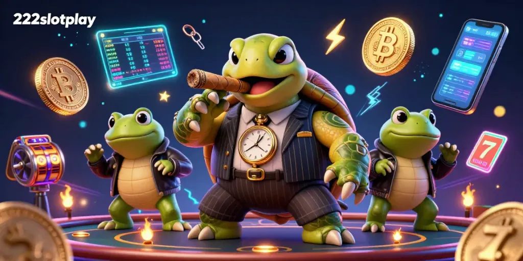 Menangkan permainan di 222slotplay dengan suasana kasino yang meriah dan karakter menarik.