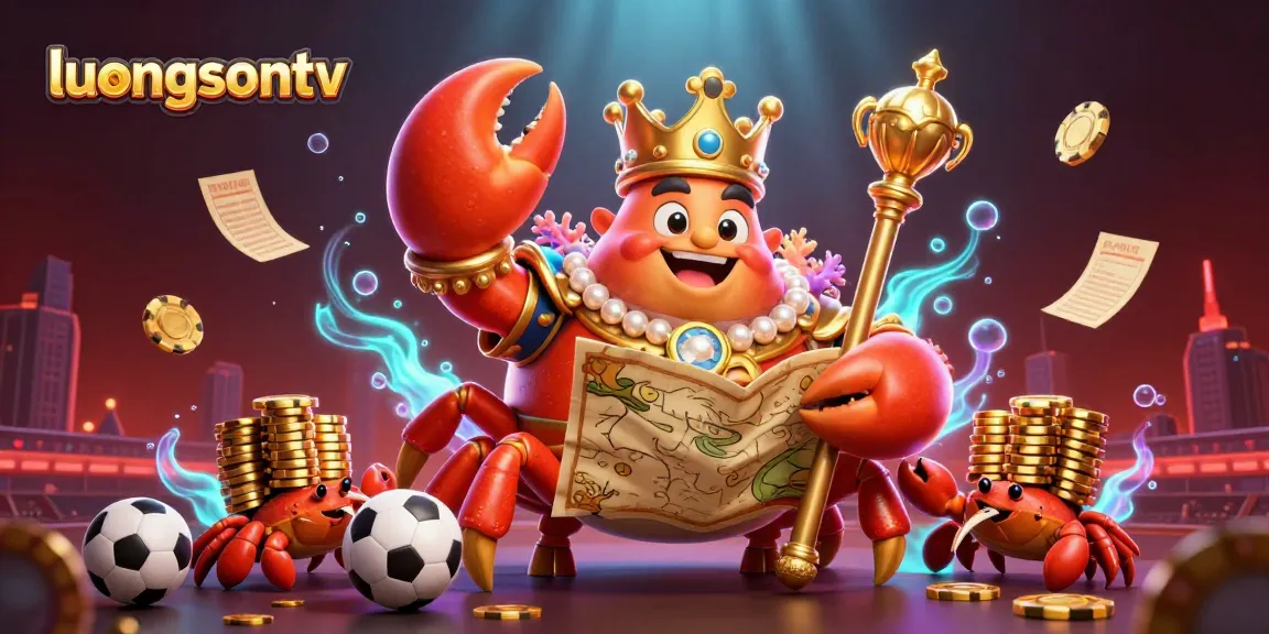 Experience thrilling sports betting action with luongsontv's vibrant 3D casino illustration.