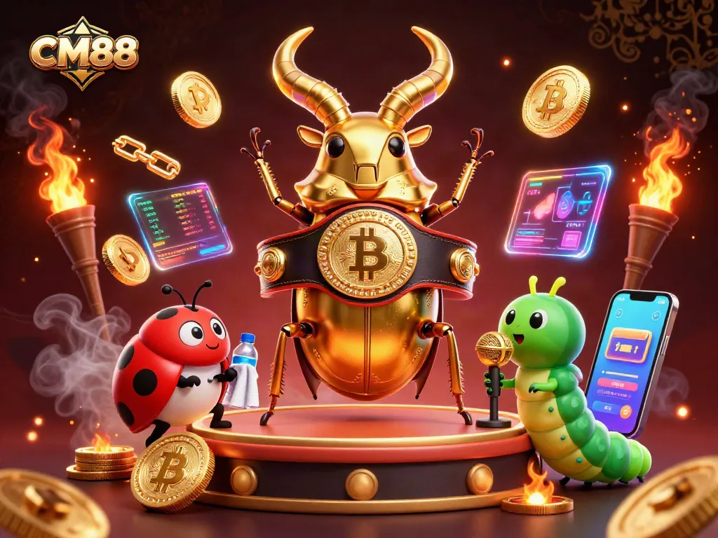 Experience thrilling gameplay at CM88 with vibrant casino illustrations and unique characters.