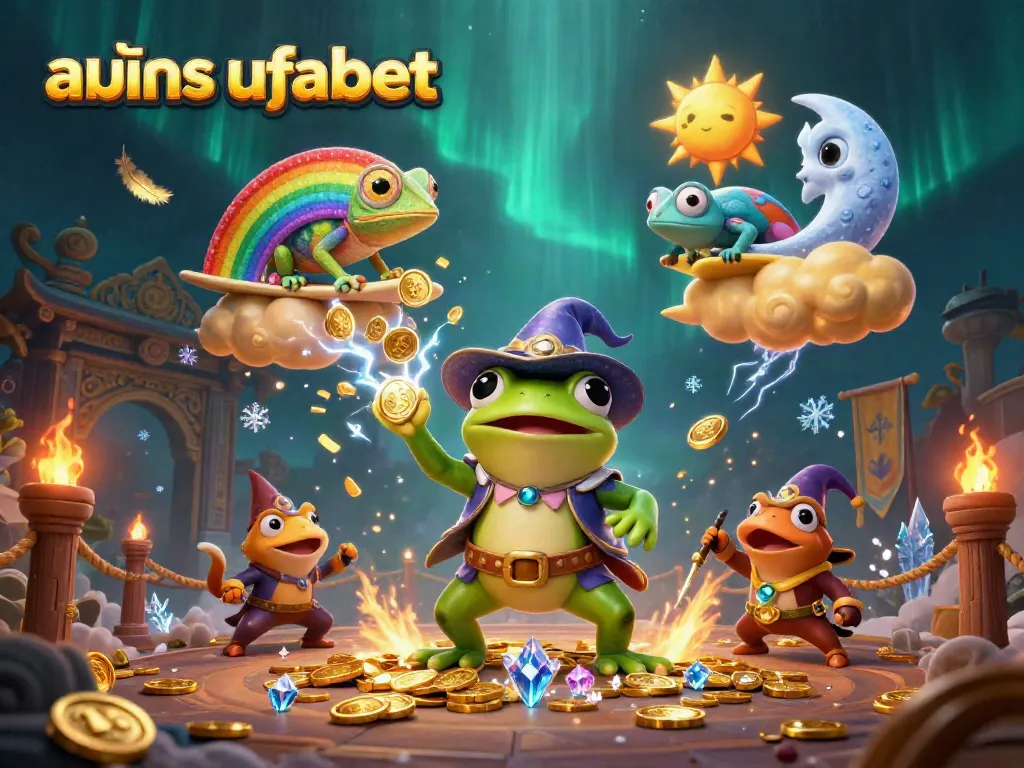 Experience seamless online gaming with สมัคร ufabet at a vibrant 3D casino atmosphere, featuring colorful characters and dynamic elements.