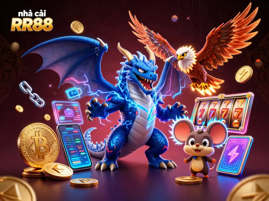 Play at nhà cái RR88 with exciting slot game features and vibrant 3D characters.