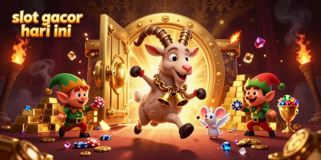 Menang di slot gacor hari ini dengan tema kasino seru dan karakter menarik, penuh harta karun berkilau.