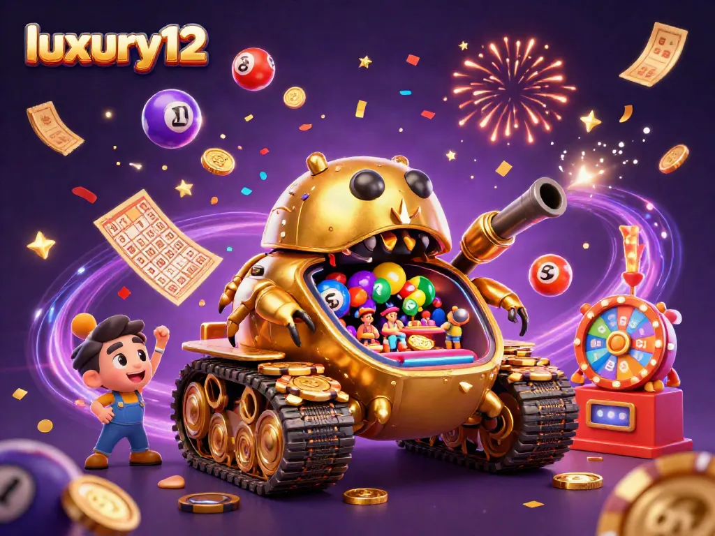 Menang bersama luxury12 dengan permainan kasino mini di dalam tank keong emas yang meriah.