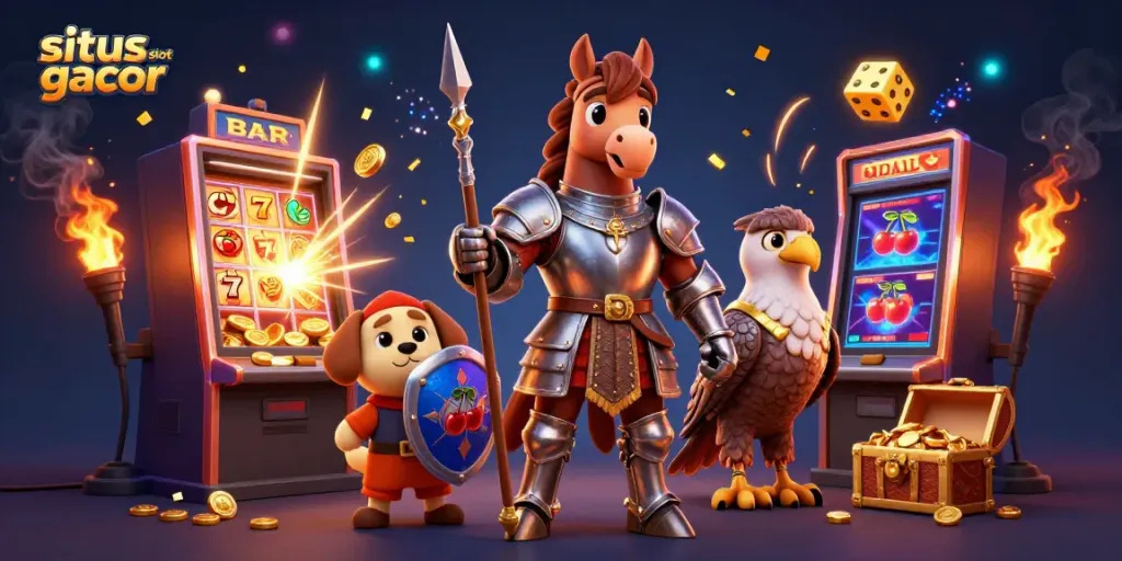 Permainan situs slot gacor dengan kemewahan jackpot dan karakter menarik yang terlibat.