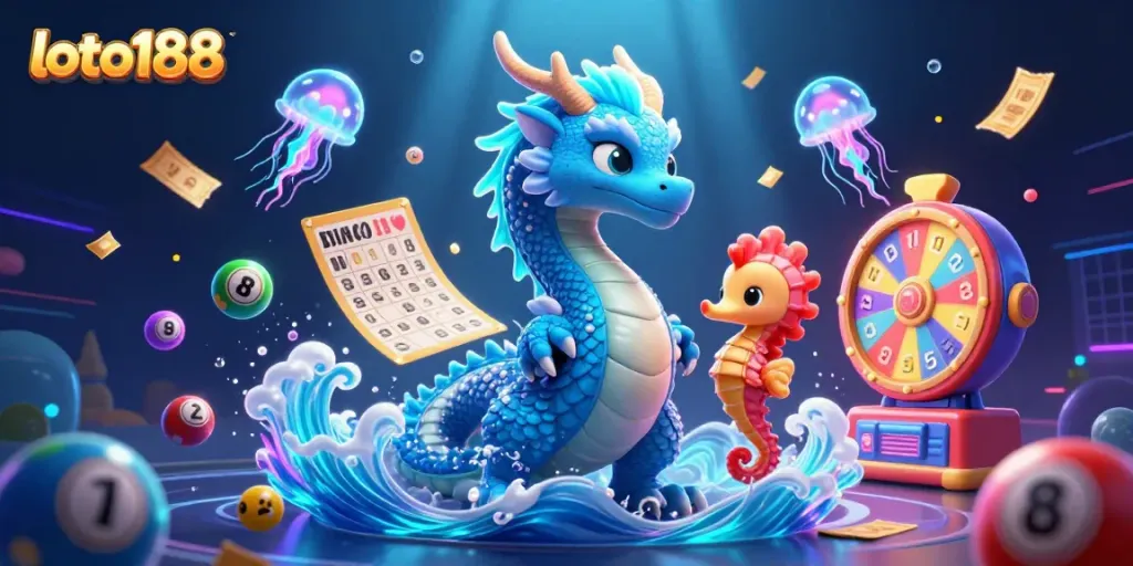 Engage with loto188's vibrant lottery scene featuring dynamic characters and colorful gaming elements.