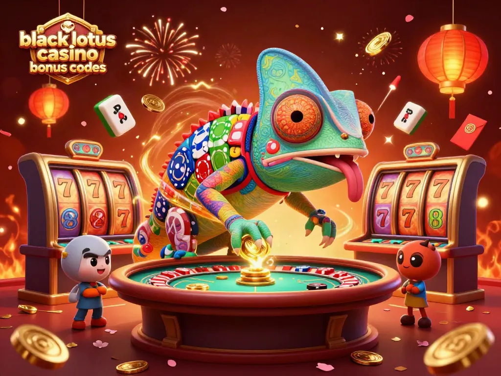 Experience winnings with black lotus casino bonus codes amidst vibrant celebration and gameplay elements.