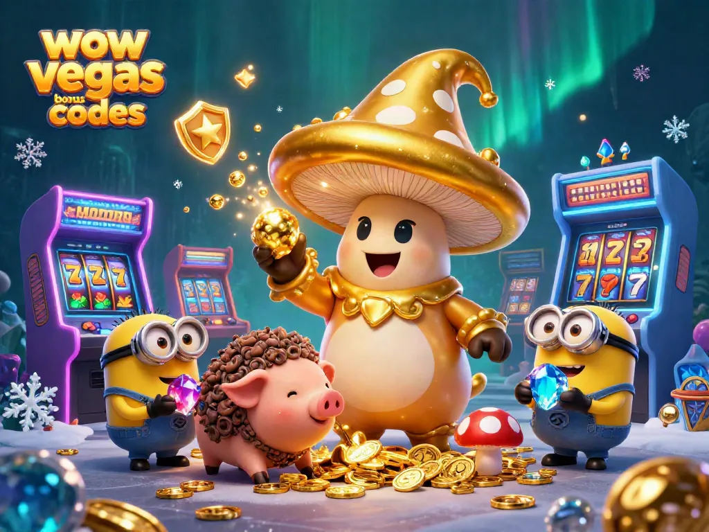 Experience the magic of WOW Vegas Bonus Codes, winning free coins and jackpots!