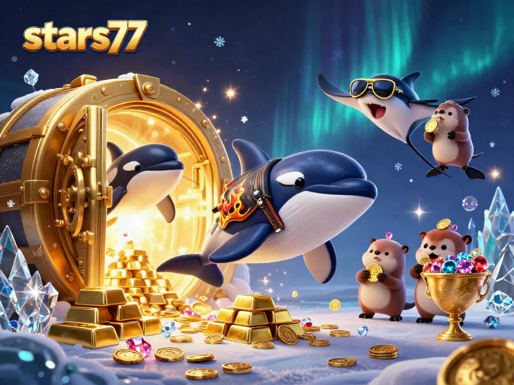 stars77 menyediakan pengalaman bermain menarik dengan beruang orca dan lampu harta karun berkilau.