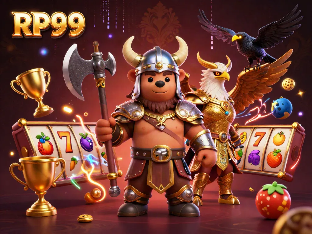 Play thrilling slots with RP99's Viking bear, Valkyrie eagle, and golden treasures.