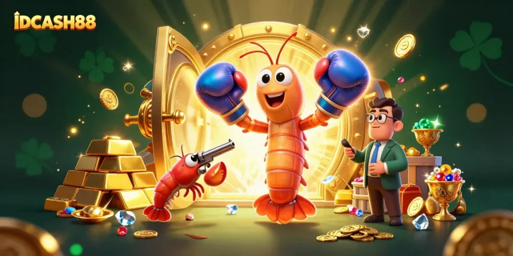 Play thrilling games at IDCASH88 with our vibrant 3D characters celebrating rich rewards.