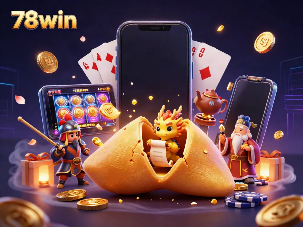 Experience the thrill of winning at 78win with a magical 3D scene of games and fortune characters.