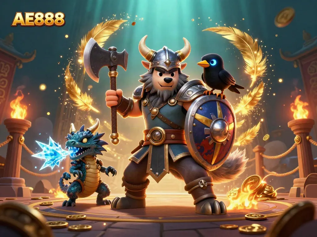 Experience thrilling gameplay at AE888 with dynamic casino elements and engaging characters.