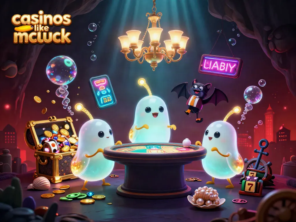 Experience the thrill of casinos like mcluck with glowworms and a bat dealer lighting up a vibrant cave casino.